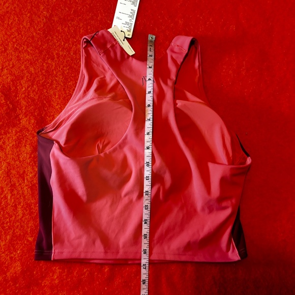 Uniqlo JW Anderson collab pink and burgundy cropped sleeveless bra top NWT - Picture 10 of 10